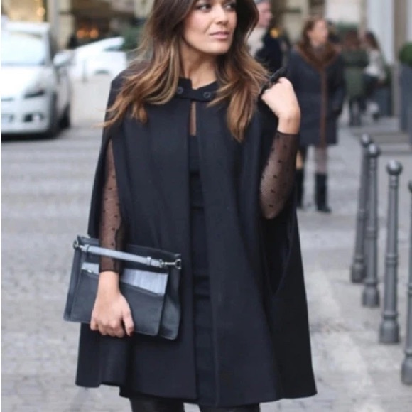 Zara x Italian MANTECO Wool Cape Coat - Picture 15 of 16